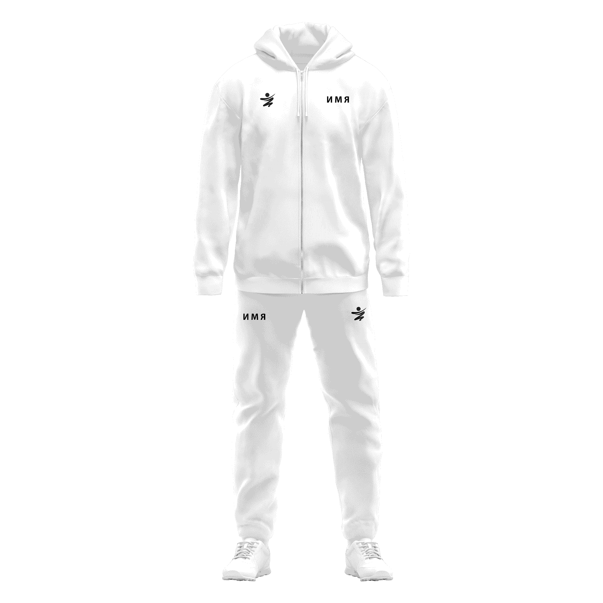 Image of Именной спортивный костюм Standart white